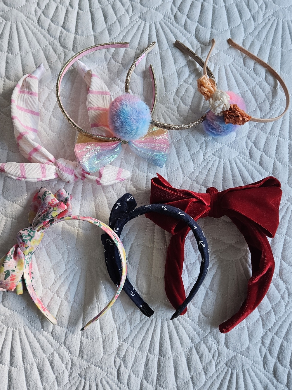 Cat & Jack And J. Crew Girls Headbands 7 Count